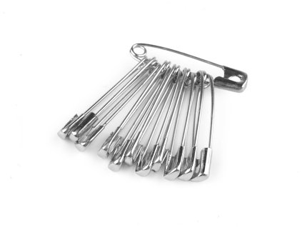 Spínací špendlíky délka 28 mm (Balení 1 svaz., Varianta nikl)