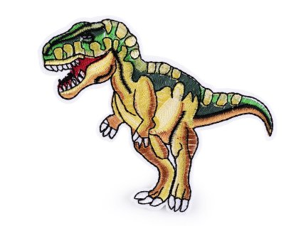 Nažehlovačka dinosaurus T-rex (Balení 10 ks, Varianta béžová sytá zelená)