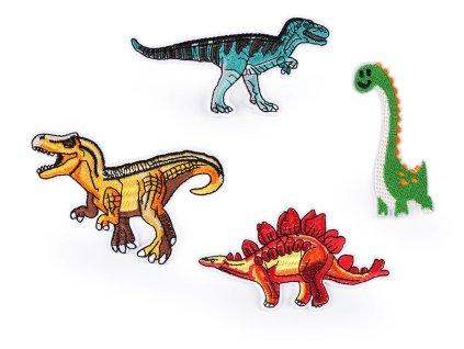Nažehlovačka dinosaurus (Balení 10 ks, Varianta 1 oranžovožlutá)