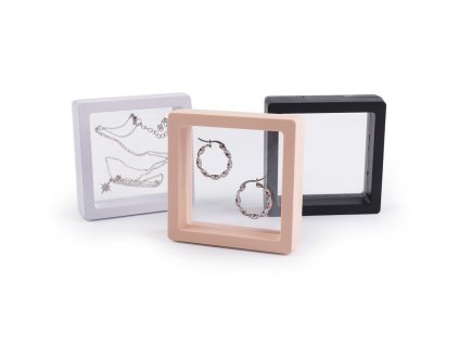 Krabička s průhlednou fólií k vystavení zboží a dárkovému balení 7x7 cm (Balení 1 ks, Varianta 1 bílá)