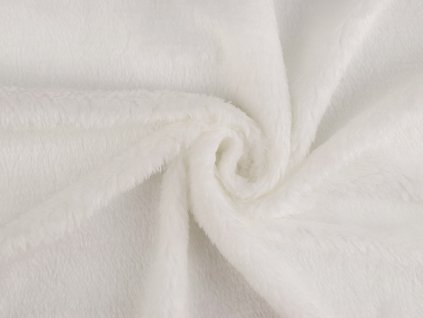 Elastický kožešinový úplet (Balení 1 m, Varianta 1 bílá)