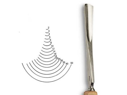Dláto Stubai tvaru U 5558 (Barva šířka 6mm)