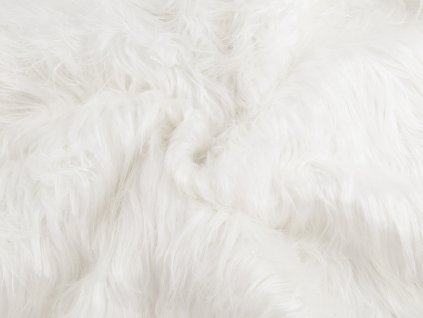 Kožešina s extra dlouhým chlupem (Balení 1 m, Varianta 1 bílá)