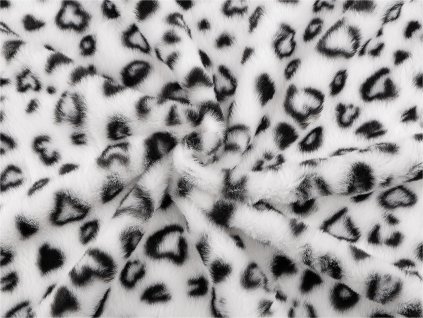 Kožešina zvířecí vzor (Balení 1 m, Varianta 1 bílá)