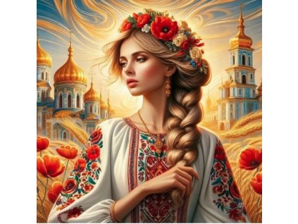 33852 5 slowianka na tle pola