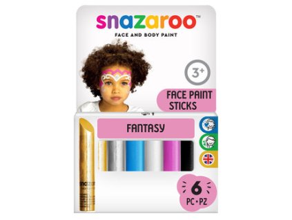 Tužky na obličej 6 barev Snazaroo (Barva Fantasy)