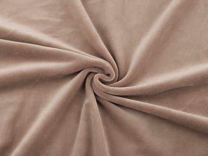 Minky hladké / plyš baby elastický (Balení 1 m, Varianta 1 krémová nejsvět.)