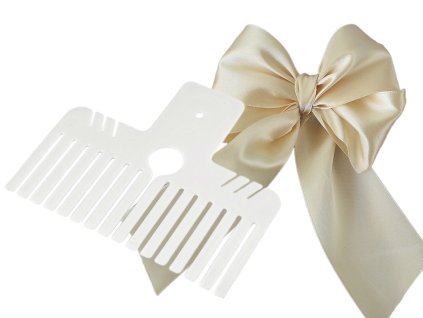 Šablona na výrobu mašlí (Balení 1 ks, Varianta bílá)