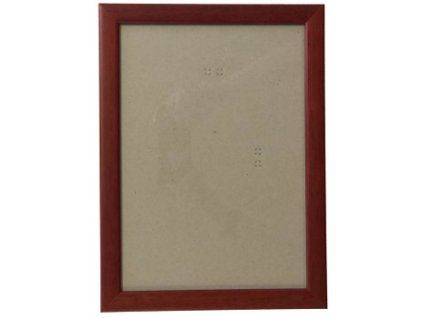 Hotový rám A4, sklo - (Barva hnědý)