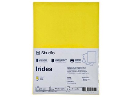 Barevný papír A4 80g Irides (Barva žlutý 10 listů)