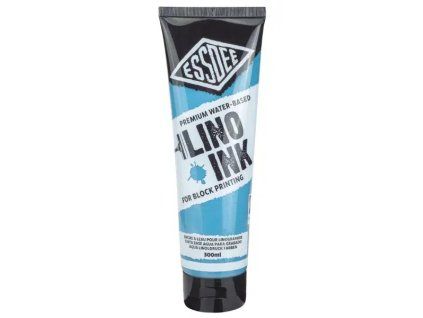 34985 block printing ink fluorescent blue 300ml