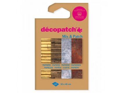 Papíry na dekupáž 4ks (Barva Materials)