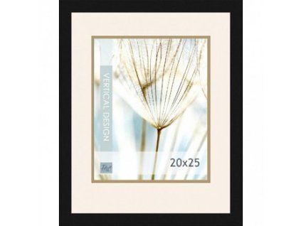 Dřevěný rám černý Quadro8 – 20 (Barva x25cm)