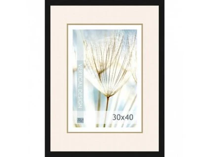 Dřevěný rám černý Quadro8 – 30 (Barva x40cm)