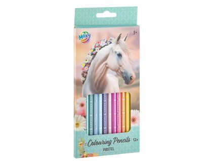 35154 barevne pastelove pastelky 12 ks kun