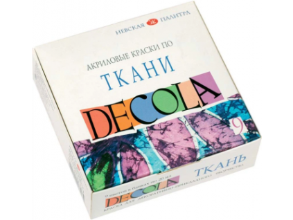 Decola Sada barev na textil 9ks - 9 (Barva x20ml)