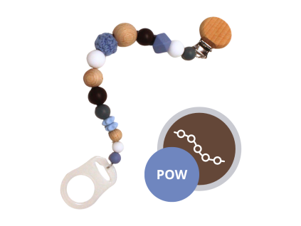 KLIP na dudlík • Powder blue