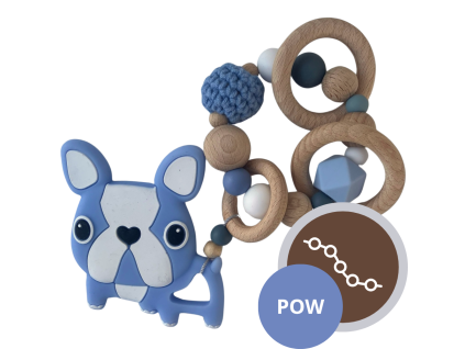 Kousátko buldog • Powder Blue