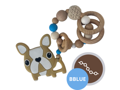 Kousátko buldog • Beige Blue