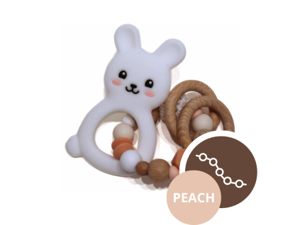Kousátko králíček • Peach