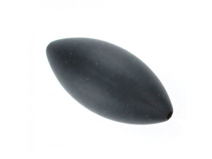 Silikonové korálky RUGBY 39x19mm (1ks) - black