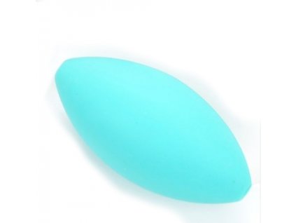 Silikonové korálky RUGBY 39x19mm (1ks) - turquoise