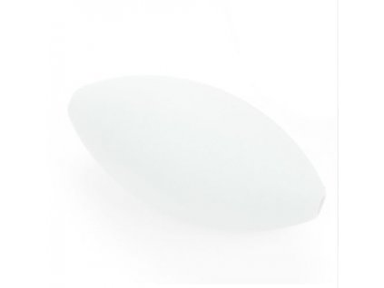Silikonové korálky RUGBY 39x19mm (1ks) - white