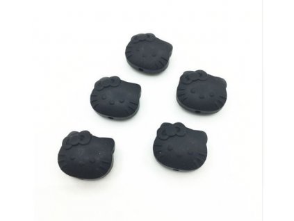 Silikonová HELLO KITTY 25mm (1ks) - black