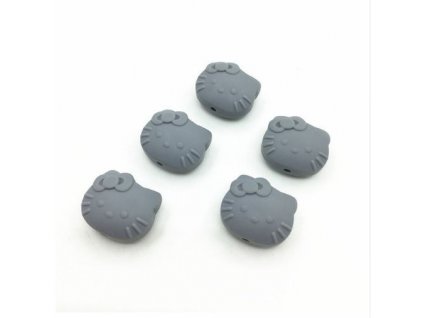 Silikonová HELLO KITTY 25mm (1ks) - grey