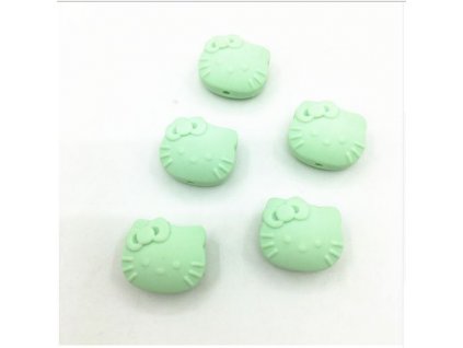 Silikonová HELLO KITTY 25mm (1ks) - mint