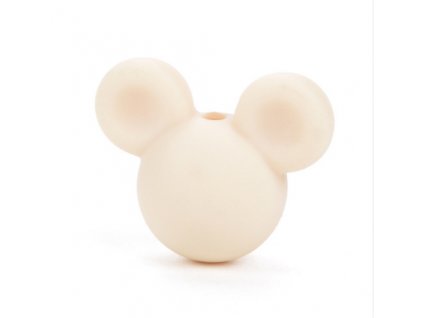 Korálky MickeyMouse 2cm - (1ks) - creme