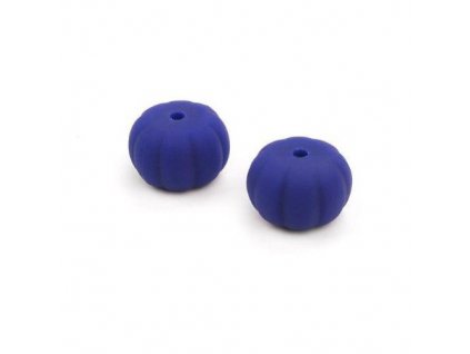 Silikonové korálky 13mm (1ks) - navy