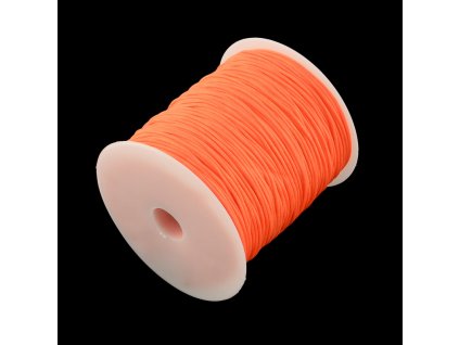 Nylonová šňůrka pr.1mm (10m) - neon oranžová