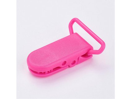 Klip na dudlík 20mm (2ks) - magenta