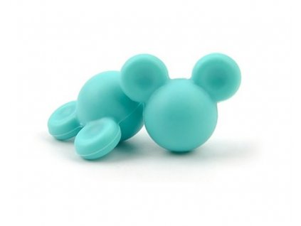 Korálky MickeyMouse 2cm - (1ks) - turquoise