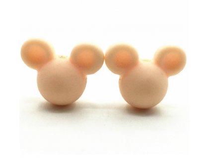 Korálky MickeyMouse 2cm - (1ks) - coral pink