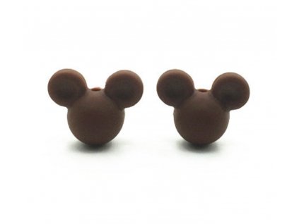 Korálky MickeyMouse 2cm - (1ks) - brown