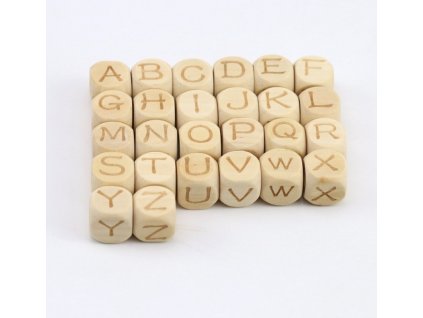 Korálky písmenka 12mm (1ks) - "A"