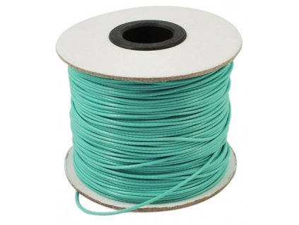 Šňůra voskovaná pr.0,5mm (10m) - tyrkysová