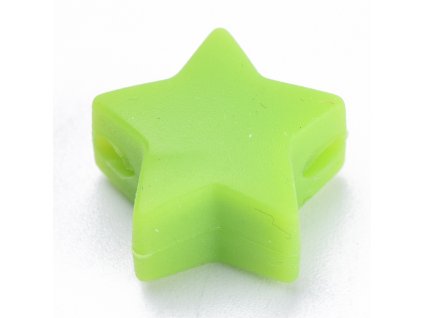 Silikonové hvězdičky 12mm (2ks) - green