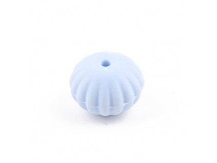 Korálky silikonové LASTURA 17mm (2ks) - candy blue