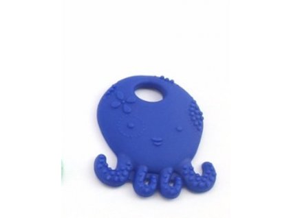 Kousátko silikonové CHOBOTNICE (1ks) - navy