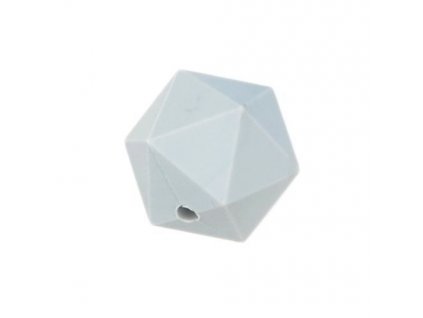 Silikonové korálky OCTAGON 20mm (1ks) - light grey