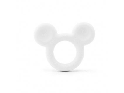 Kousátko silikonové MICKEY 80mm (1ks) - white