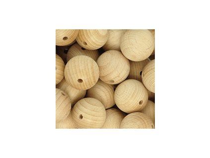 Dřevěné korálky MAXI pr.45mm (1ks) - přírodní
