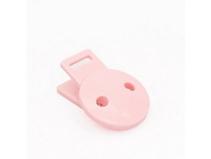 Klip na dudlík/kočárek 50mm (1ks) - baby pink