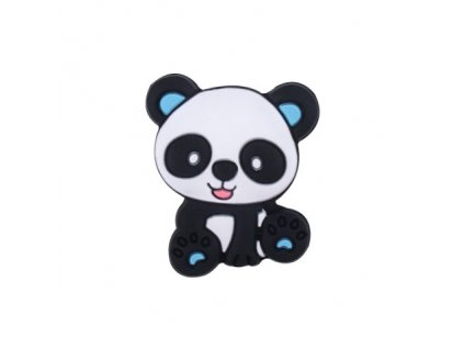 Silikonová MINI panda 25mm (1ks) - blue