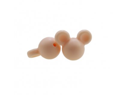 Korálky MickeyMouse 2cm - (1ks) - peach