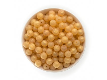 Silikonové korálky 12mm (10ks) - gold