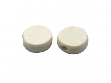 Dřevěné korálky disk pr. 12,5mm (20ks)